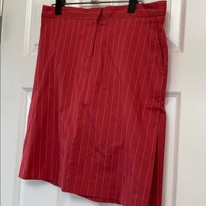 Chic skirt from BARNEYS in coral/ white